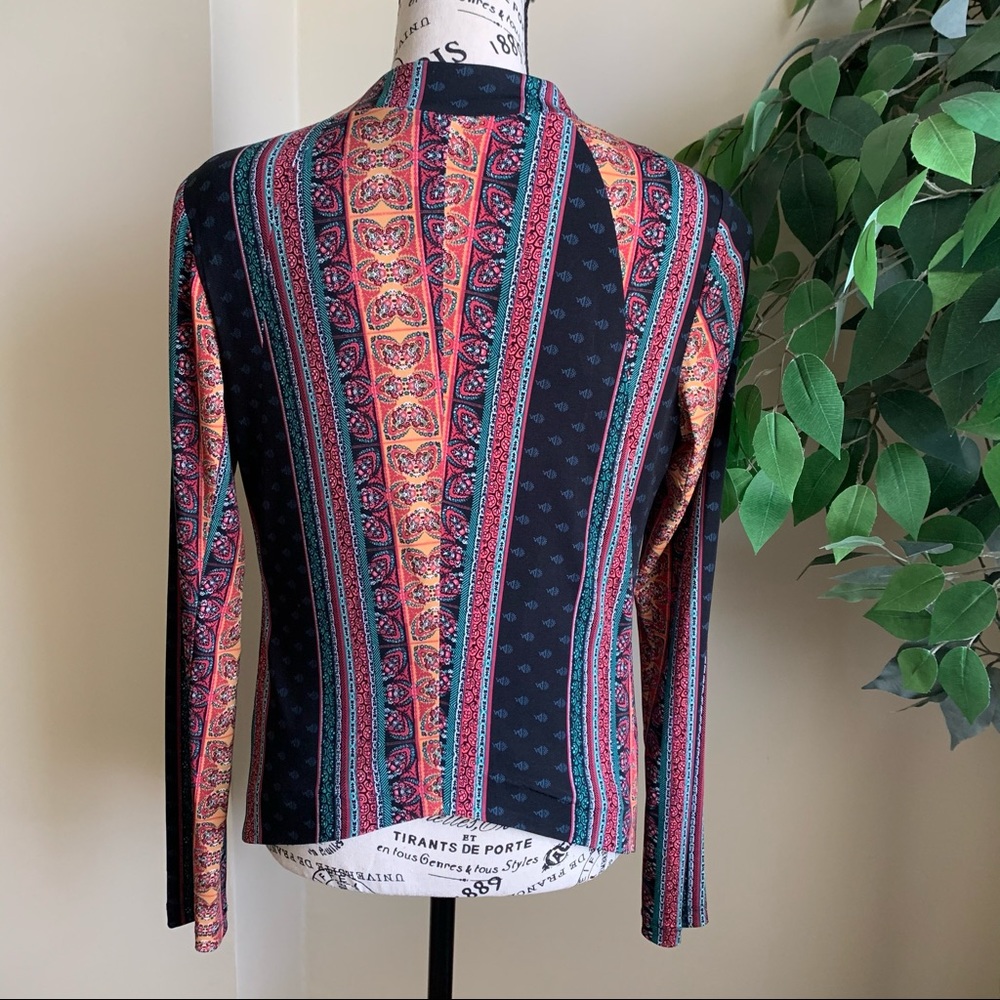 Bcbgeneration Satin Festive Printed Asymmetrical … - image 8